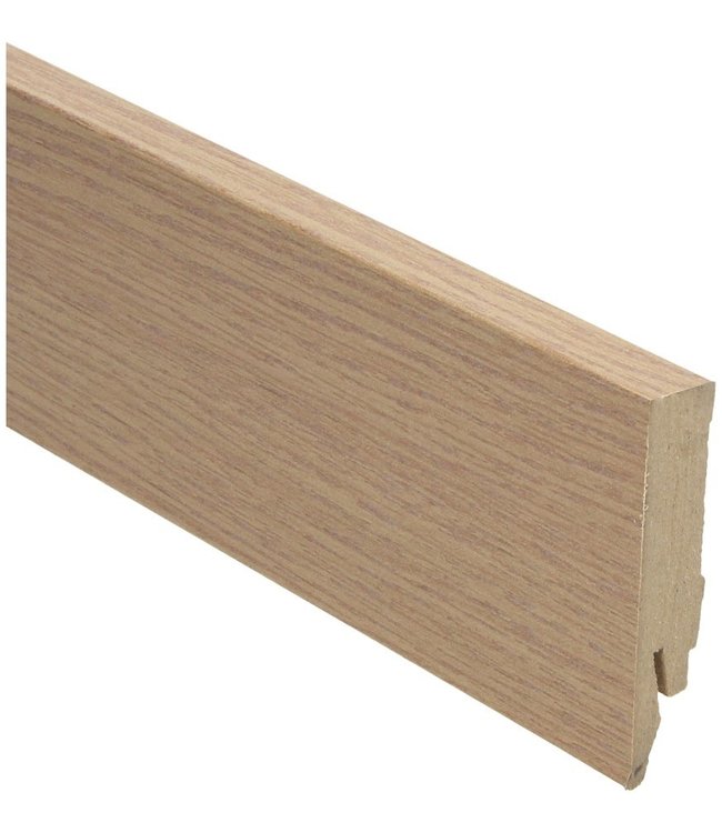 eiken select rechte hoge plint voor laminaat, pvc en parket