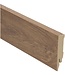 Rechte hoge plint eiken naturel donker