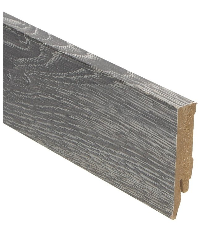Rechte hoge plint Scarlet Oak dark grey