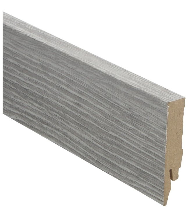Rechte hoge plint Scarlet Oak light grey