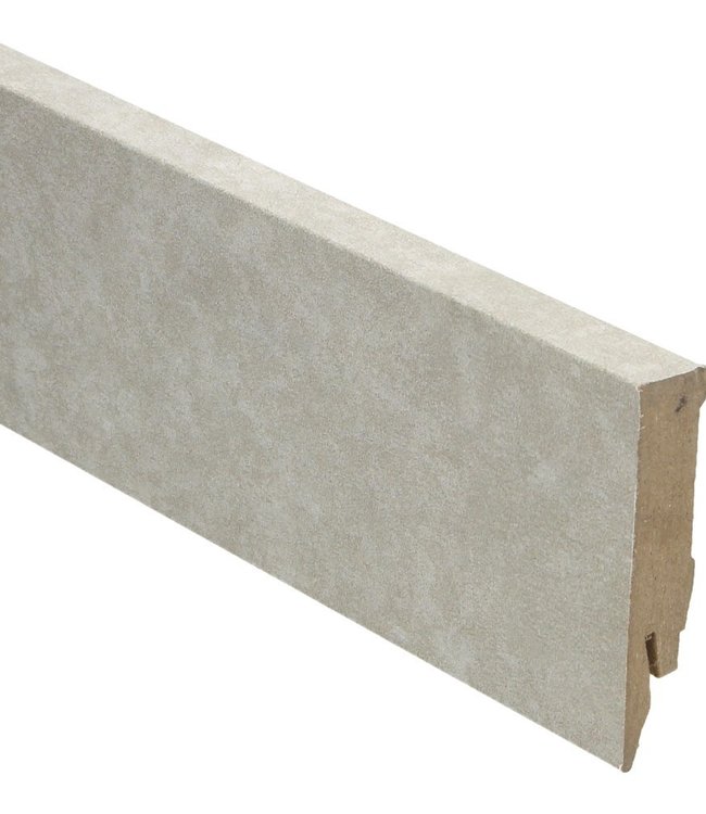 Valley Stone light rechte hoge plint voor laminaat, pvc en parket