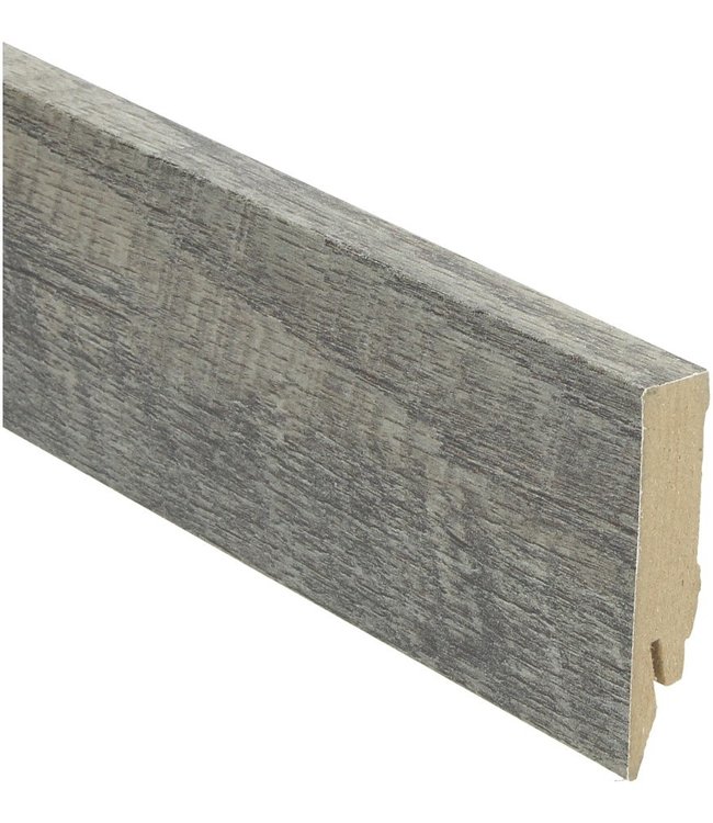 Castle Oak grey rechte hoge plint voor laminaat, pvc en parket