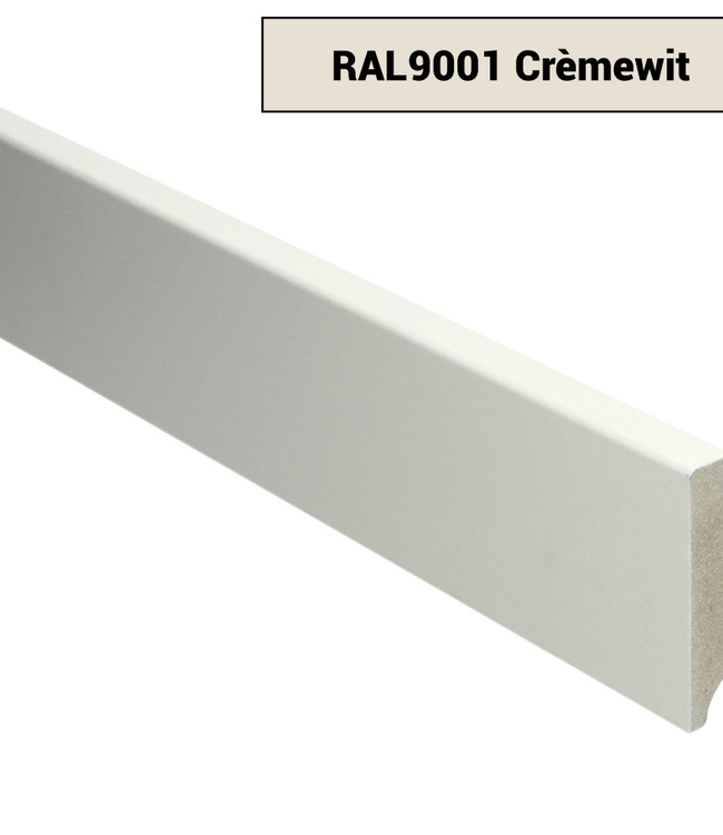Moderne plint RAL 9001 Crème wit