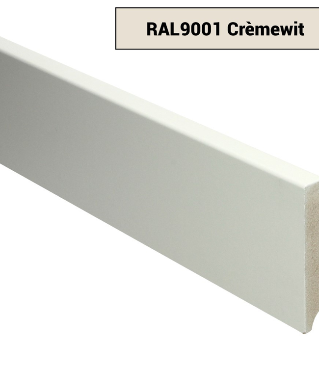 Moderne plint RAL 9001 Crème wit