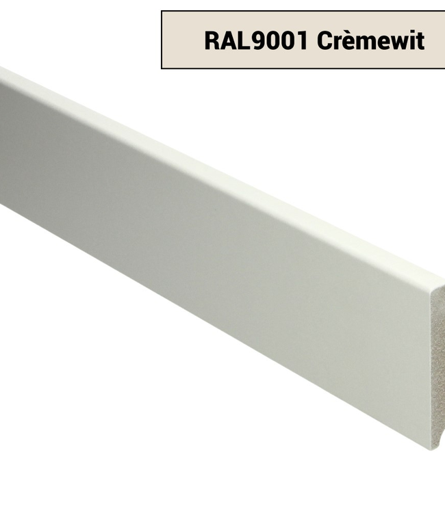 Moderne plint RAL 9001 Crème wit