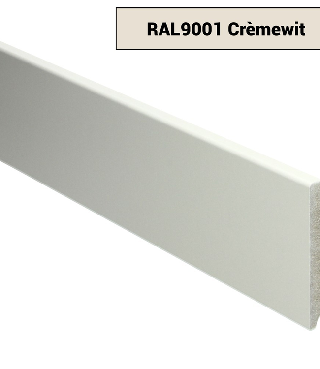 Moderne plint RAL 9001 Crème wit