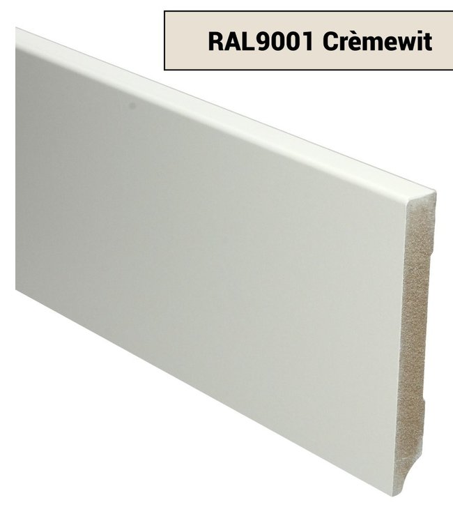 Moderne plint RAL 9001 Crème wit