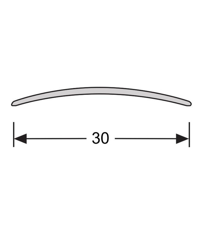 Dilatatieprofiel zelfklevend 30 mm aluminium zilver