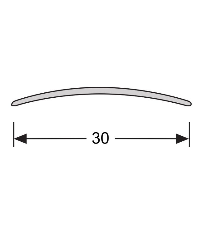 Dilatatieprofiel zelfklevend. 30 mm aluminium brons