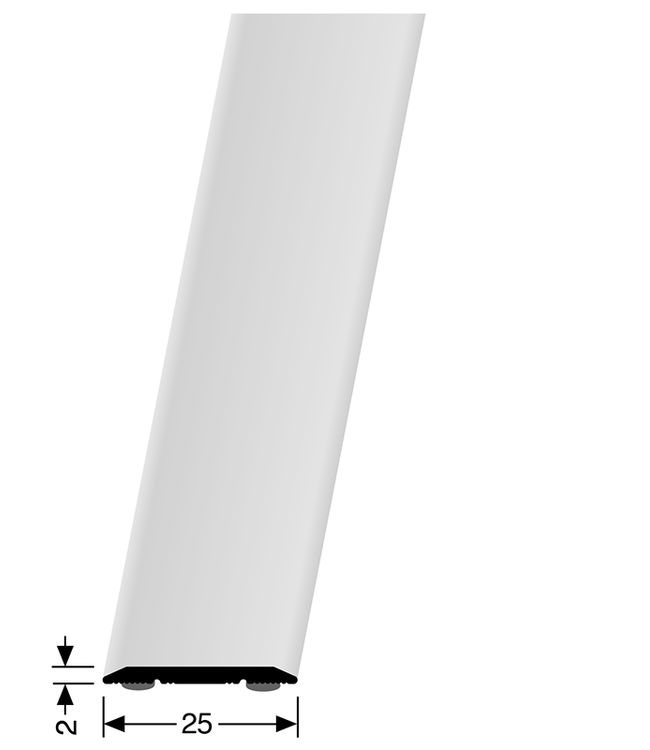 Dilatatieprofiel 442 zelfklevend 25 mm zilver