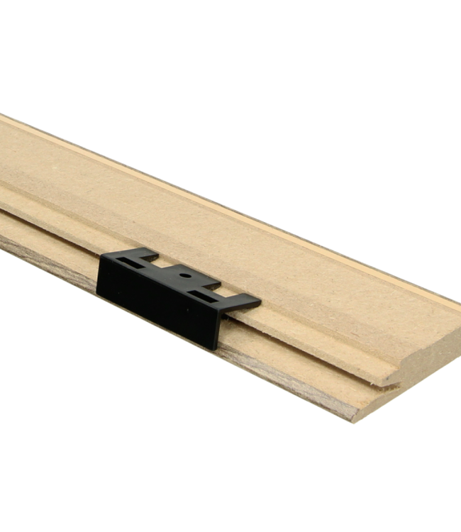 Naturel eik vergrijsd rechte hoge plint voor laminaat, pvc en parket