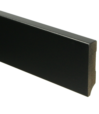 Moderne rechte plint RAL 9005