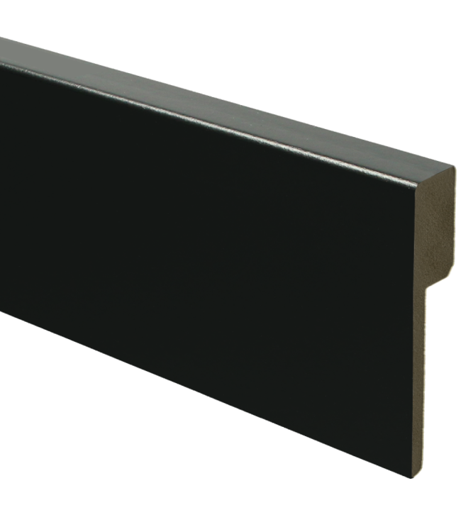 Overzetplint of Renovatieplint gelakt RAL 9005