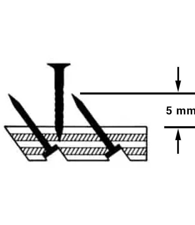 Smoothedge tapijtlat combinagel 20x5mm 1,52m 100st