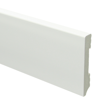 Kunststof plint wit 90x15 mm