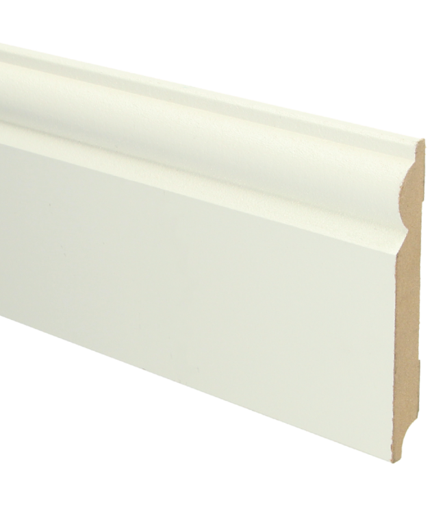 Barok plint RAL 9010 gelakt