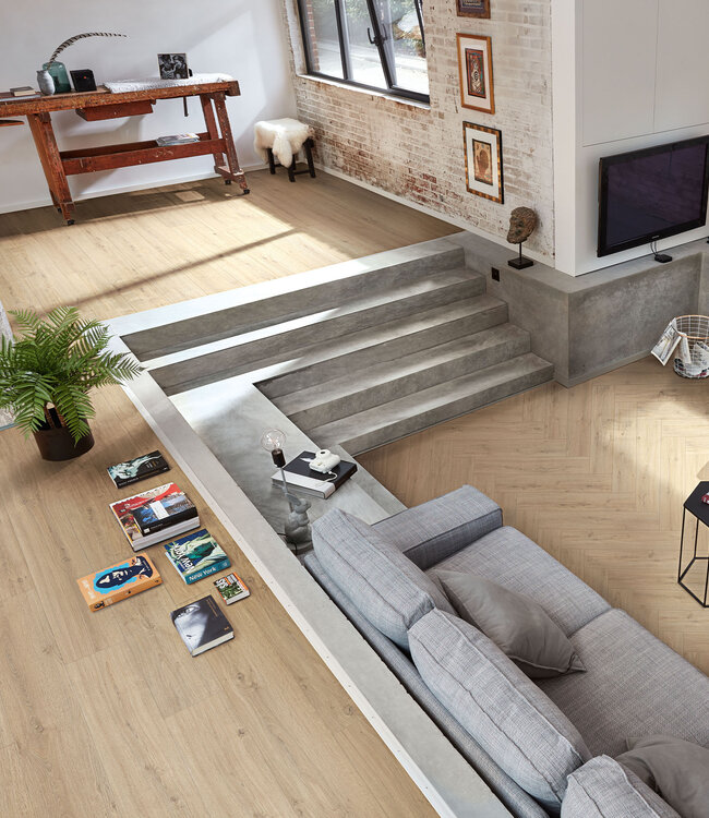 Meister LS350 Visgraat Rotseik Zand laminaat vloer