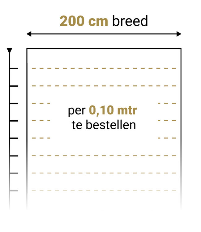 OTIUM Entreemat Black Line Midnight 200 cm breed