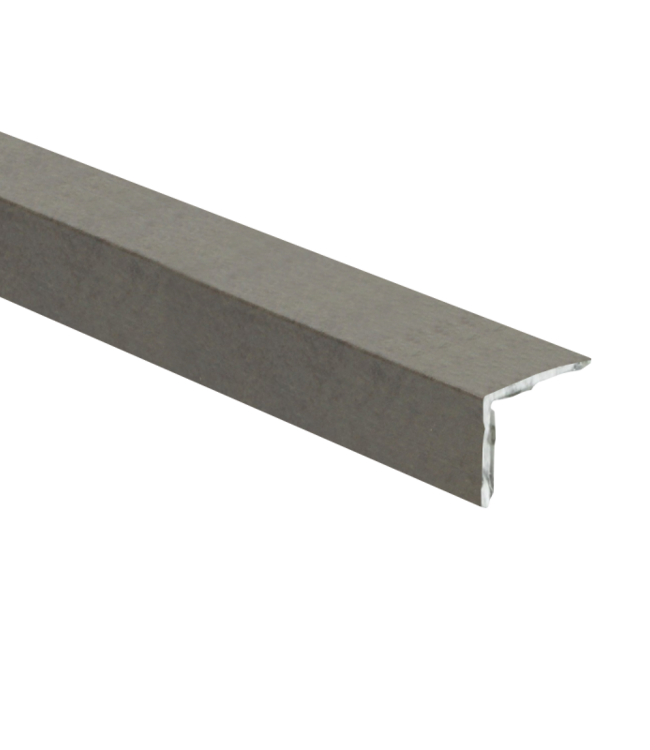 Hoekprofiel beton gepolijst donker – zelfklevend aluminium