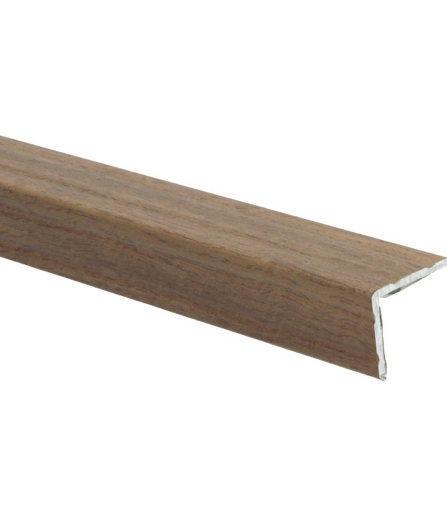 Hoekprofiel eiken donker geolied – zelfklevend aluminium