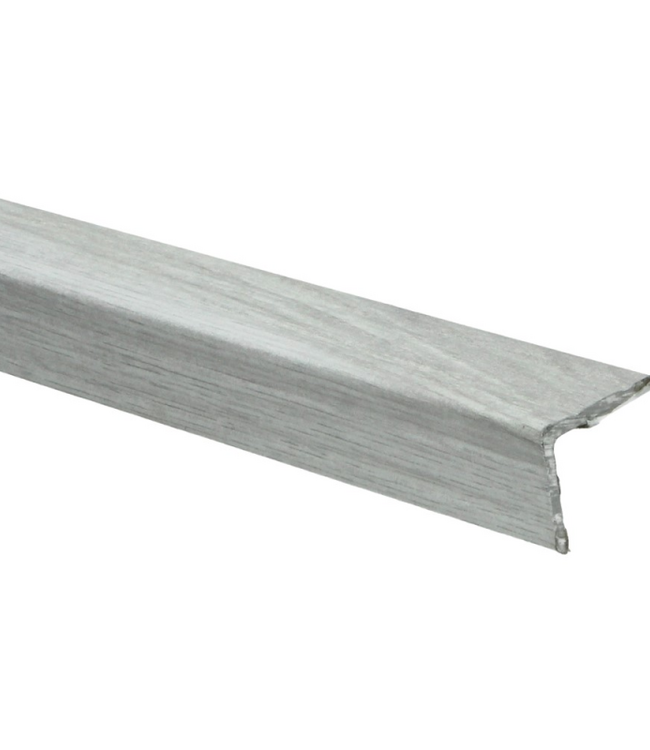 Hoekprofiel engelse eik lichtgrijs