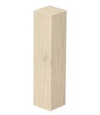 Afwerk blokje voor hoge plint eiken warm wit 4 stuks