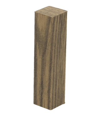 Afwerk blokje voor hoge plint oud kastanje 4 stuks