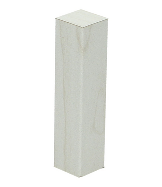 Afwerk blokje voor hoge plint elzen wit 4 stuks