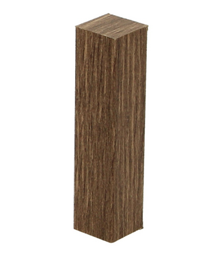 Afwerk blokje voor hoge plint afzelia gebleekt 4 stuks