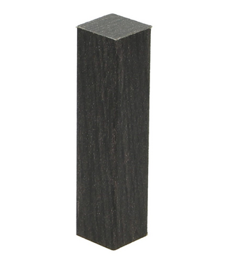 Afwerk blokje voor hoge plint wengé zwart 4 stuks