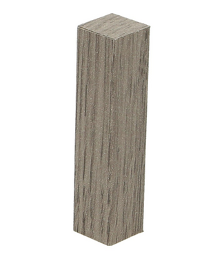 Afwerk blokje voor hoge plint eiken wit gerookt mat 4 stuks