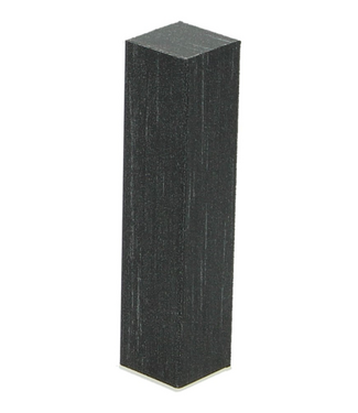 Afwerk blokje voor hoge plint trendy zwart 4 stuks