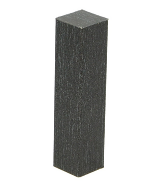 Afwerk blokje voor hoge plint zwart geolied 4 stuks