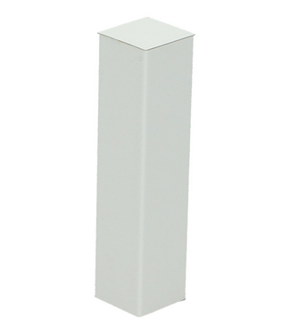 Afwerk blokje voor hoge plint hoogglans wit 4 stuks