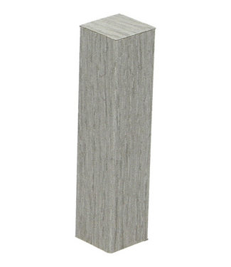 Afwerk blokje voor hoge plint eiken vergrijsd 4 stuks