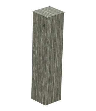 Afwerk blokje voor hoge plint eiken grijs geolied 4 stuks