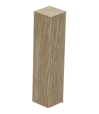 Afwerk blokje voor hoge plint antiek eiken beige 4 stuks