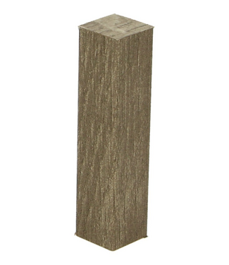 Afwerk blokje voor hoge plint modern eiken bruin 4 stuks