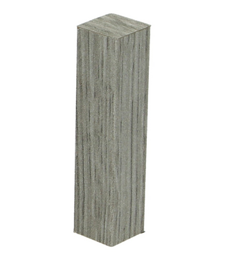 Afwerk blokje voor hoge plint frans oud eiken grijs 4 stuks