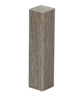 Afwerk blokje voor hoge plint eiken drijfhout bruin 4 stuks