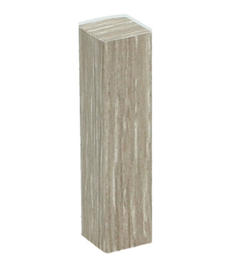 Afwerk blokje voor hoge plint gerookt eiken wit geolied 4 stuks