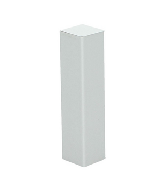 Afwerk blokje voor hoge plint wit RAL 9016 4 stuks