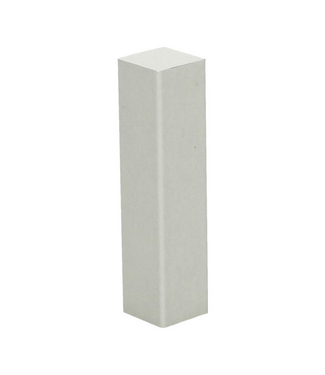 Afwerk blokje voor hoge plint wit RAL 9001 4 stuks