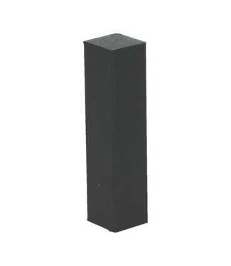 Afwerk blokje voor hoge plint zwart RAL 9005 4 stuks
