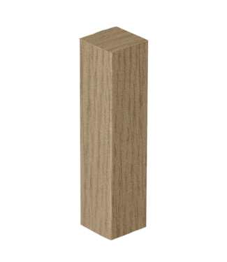 Afwerk blokje voor hoge plint warm medium oak 4 stuks
