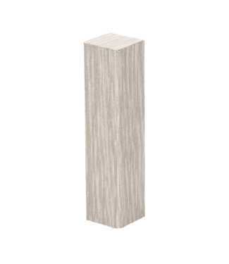 Afwerk blokje voor hoge plint kalkwit eiken 4 stuks