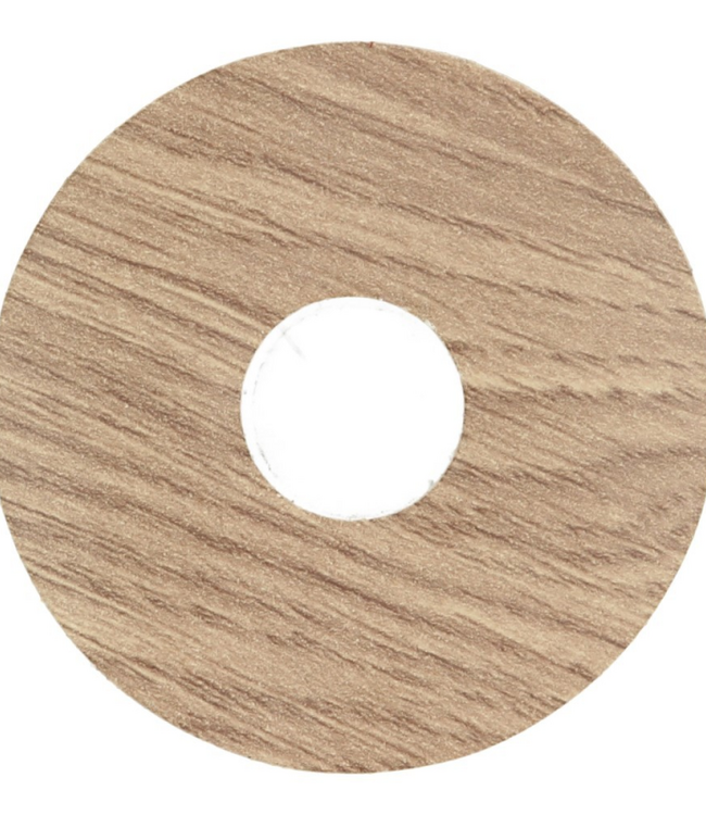 Zelfklevende rozetten vint. eik natuurvern. voor laminaat en PVC vloeren