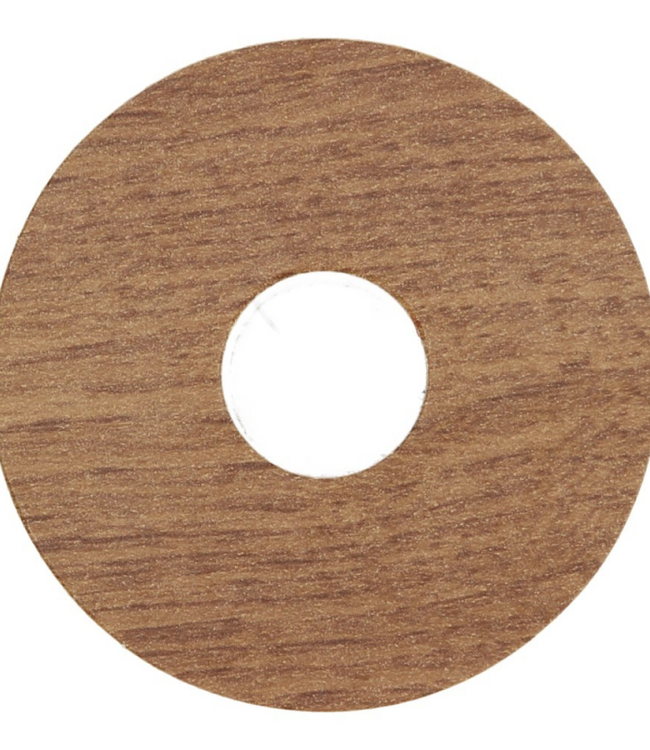 Zelfklevende rozetten eiken donker geolied voor laminaat en PVC vloeren