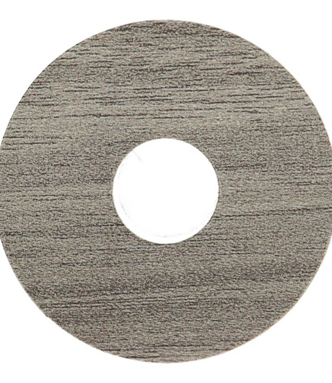 Zelfklevende rozetten grijze teak voor laminaat en PVC vloeren