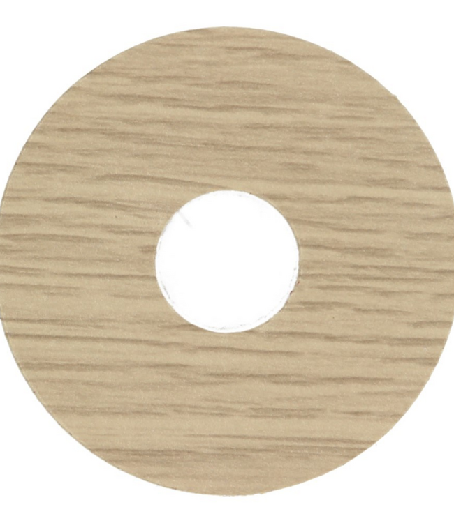 Zelfklevende rozetten champagne eiken voor laminaat en PVC vloeren